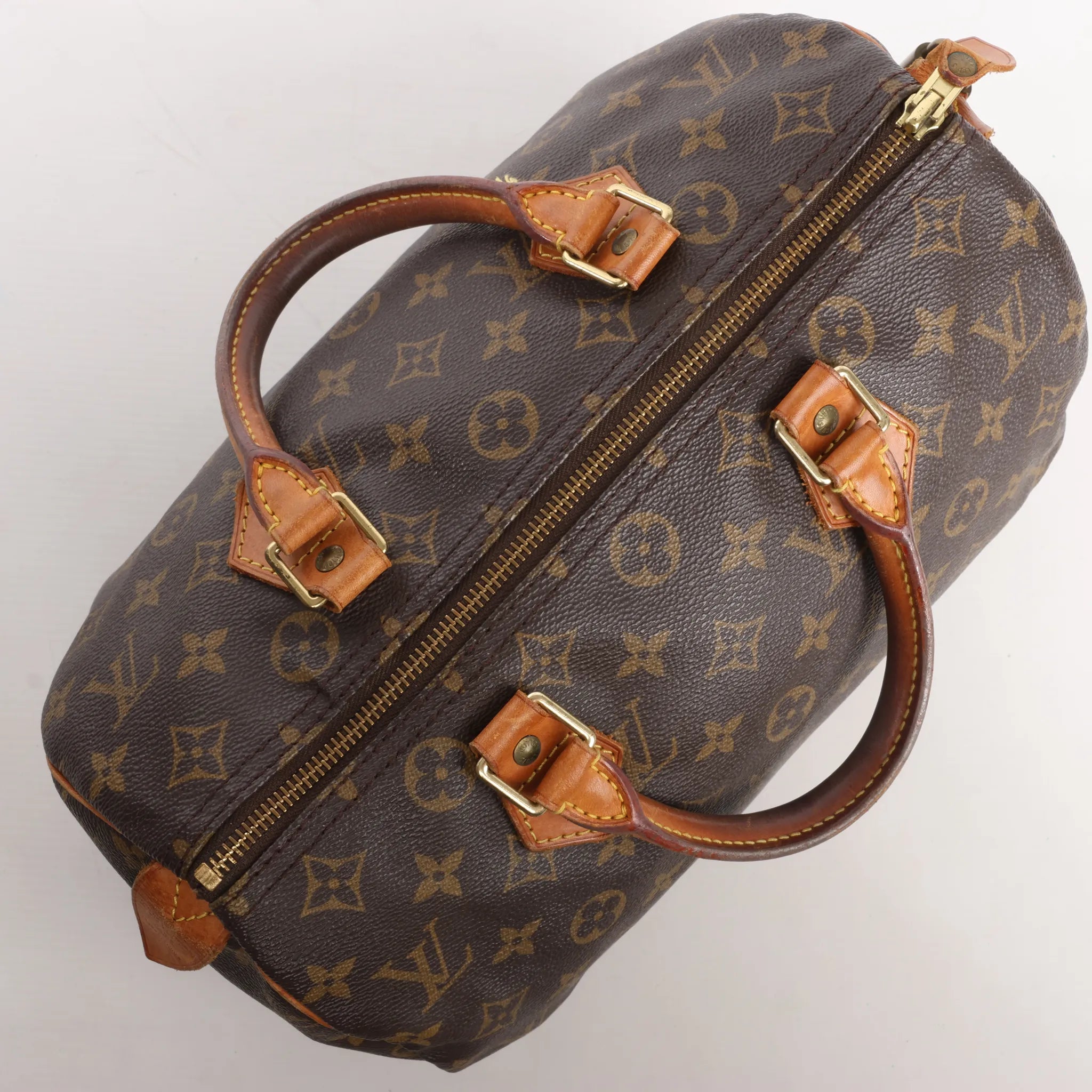 Louis Vuitton Speedy 30 Monogram Canvas Handbag in Brown M41526