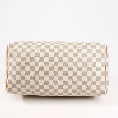 Louis Vuitton Damier Azur Speedy 35 Handbag in Beige N41535