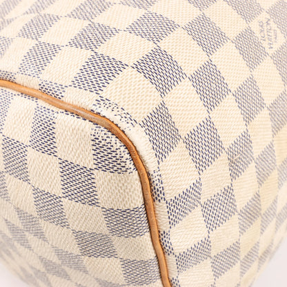 Louis Vuitton Damier Azur Speedy 35 Handbag in Beige N41535