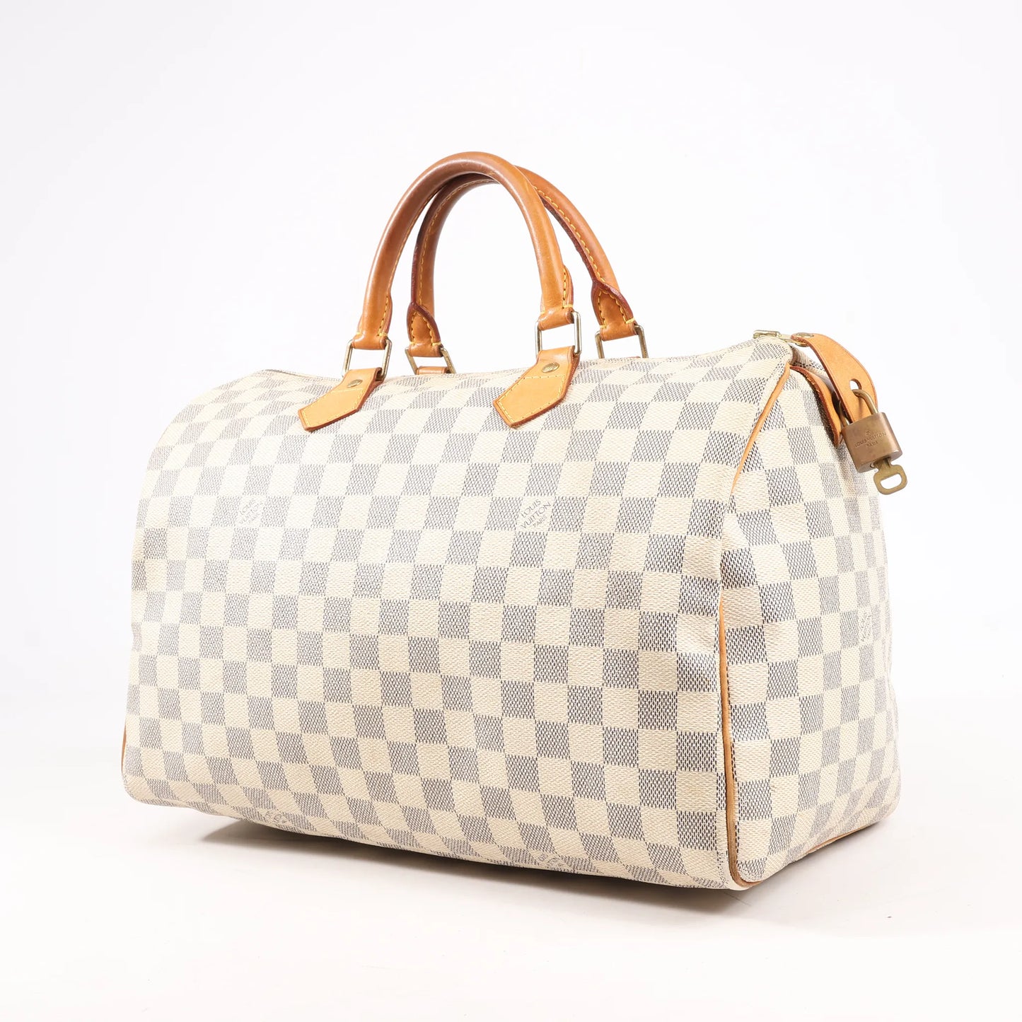Louis Vuitton Damier Azur Speedy 35 Handbag in Beige N41535