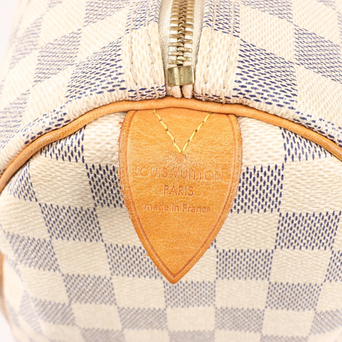 Louis Vuitton Damier Azur Speedy 35 Handbag in Beige N41535