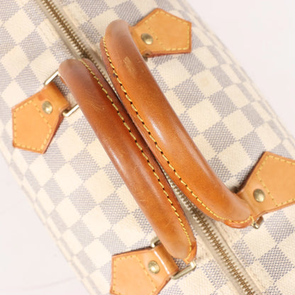 Louis Vuitton Damier Azur Speedy 35 Handbag in Beige N41535