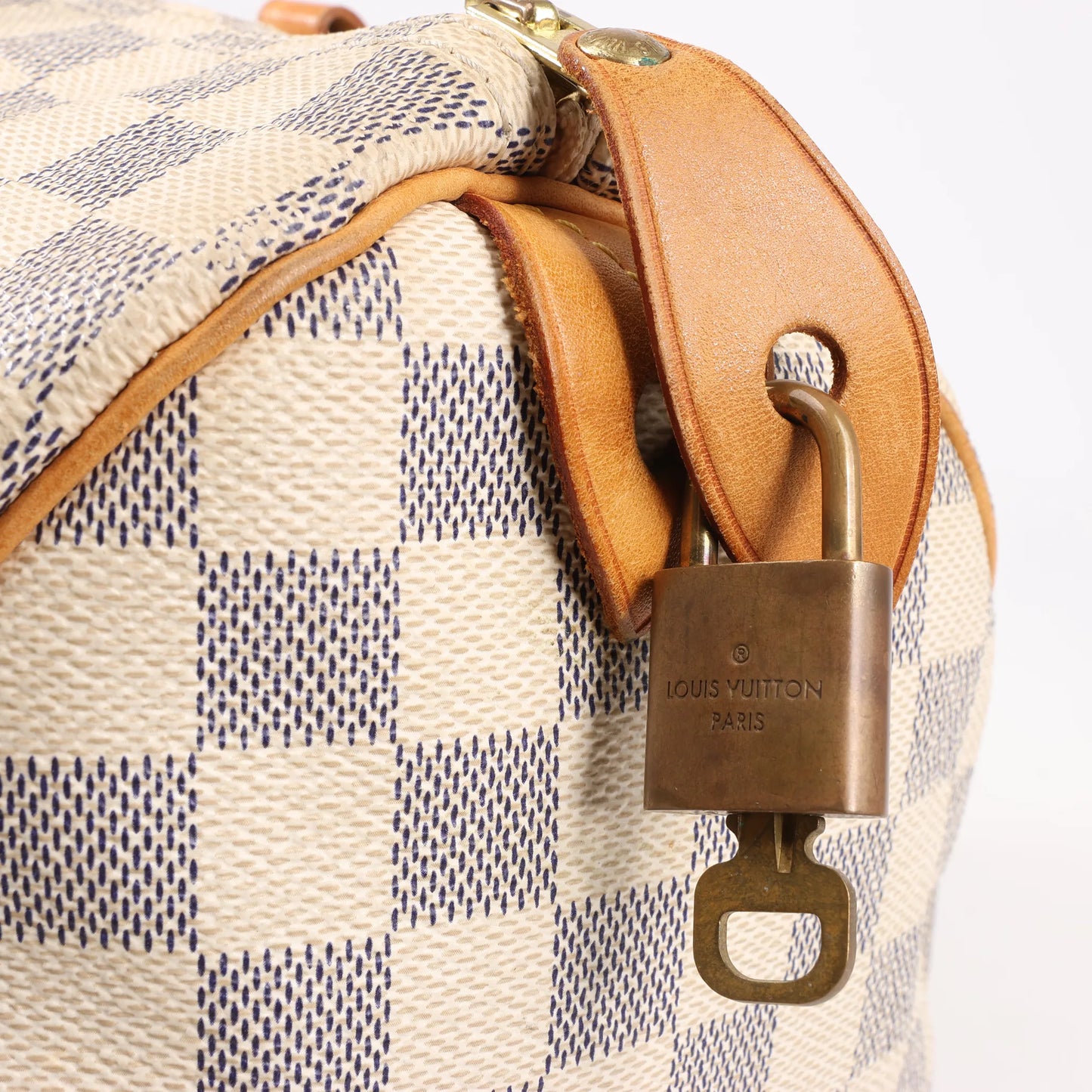 Louis Vuitton Damier Azur Speedy 35 Handbag in Beige N41535