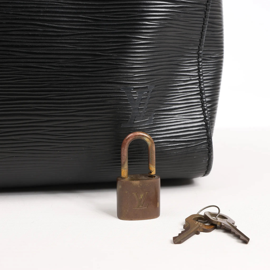 Louis Vuitton Speedy 35 Epi Leather Handbag in Black M42992