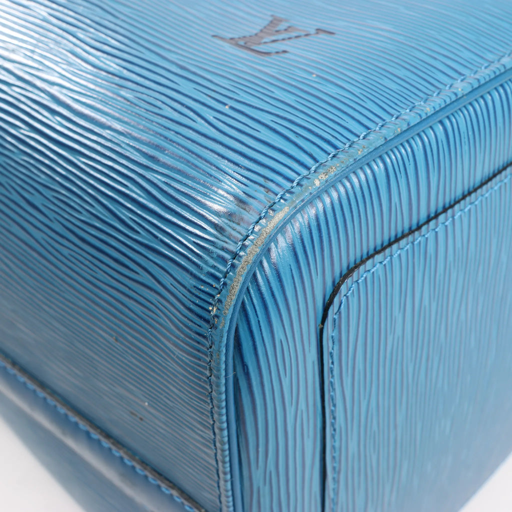 Louis Vuitton Epi Leather Speedy 35 Handbag in Blue M42995