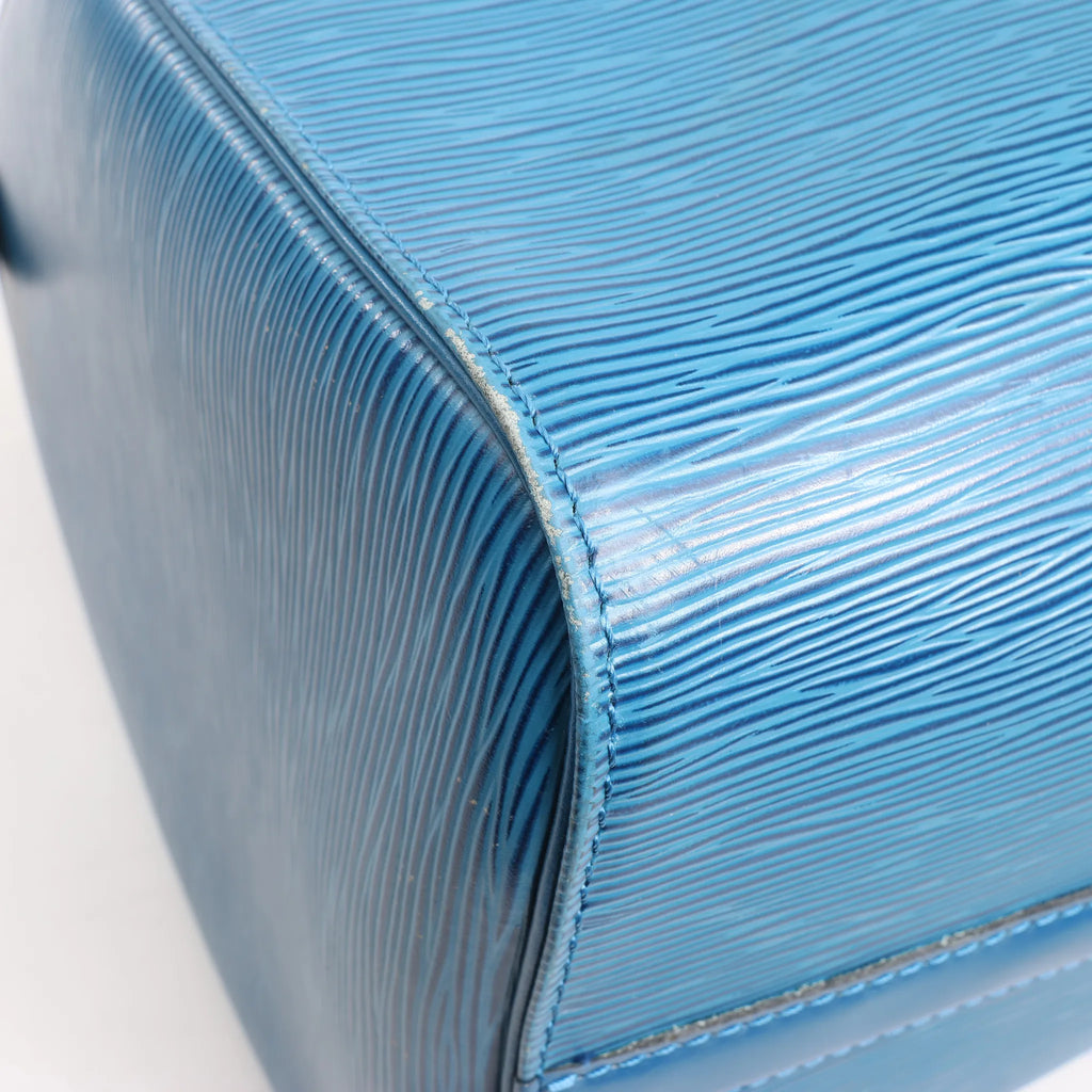 Louis Vuitton Epi Leather Speedy 35 Handbag in Blue M42995