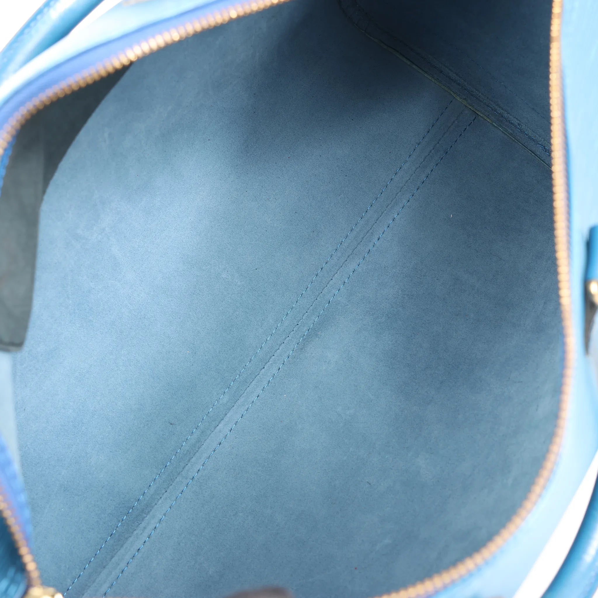 Louis Vuitton Epi Leather Speedy 35 Handbag in Blue M42995