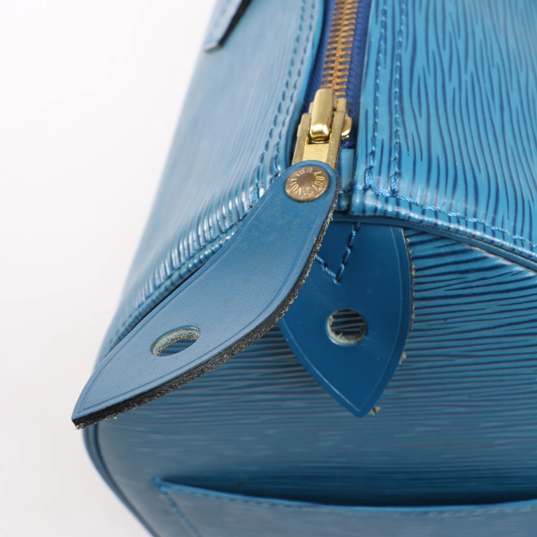 Louis Vuitton Epi Leather Speedy 35 Handbag in Blue M42995