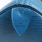Louis Vuitton Epi Leather Speedy 35 Handbag in Blue M42995