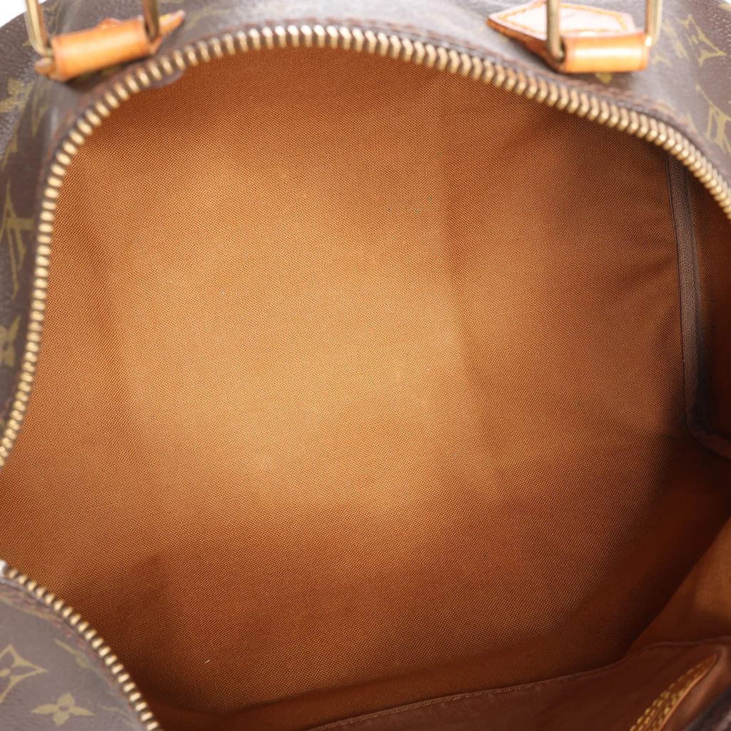 Louis Vuitton Speedy 35 Monogram Canvas Handbag in Brown M41524