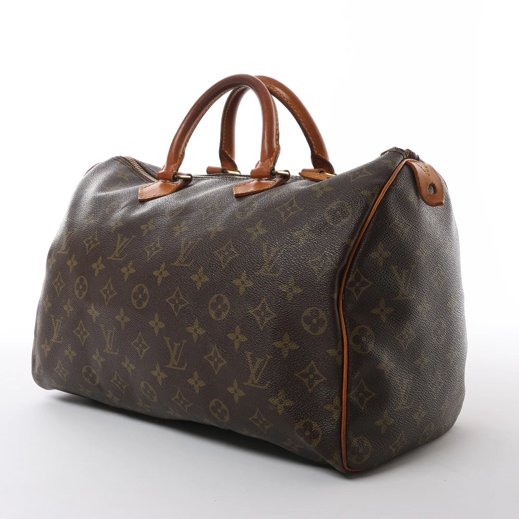 Louis Vuitton Speedy 35 Monogram Canvas Handbag in Brown M41524