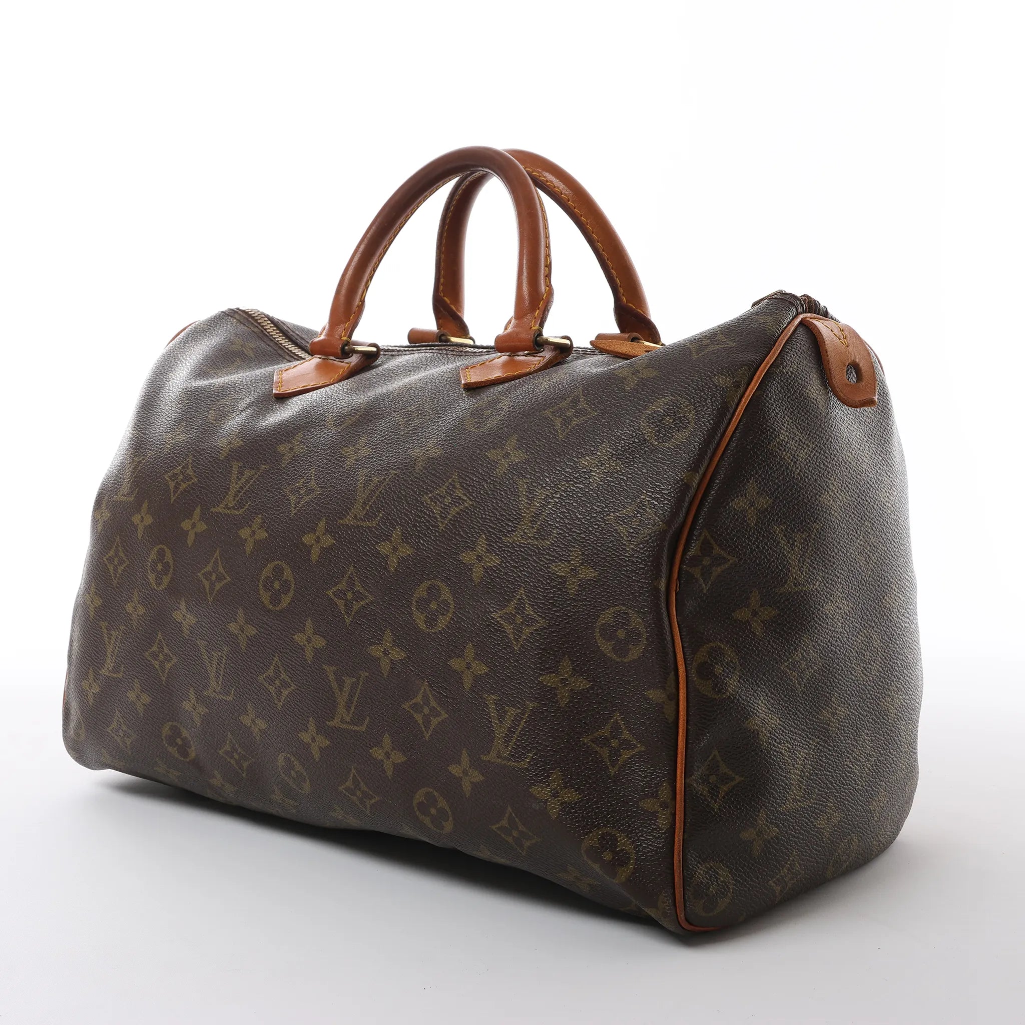 Louis Vuitton Speedy 35 Monogram Canvas Handbag in Brown M41524