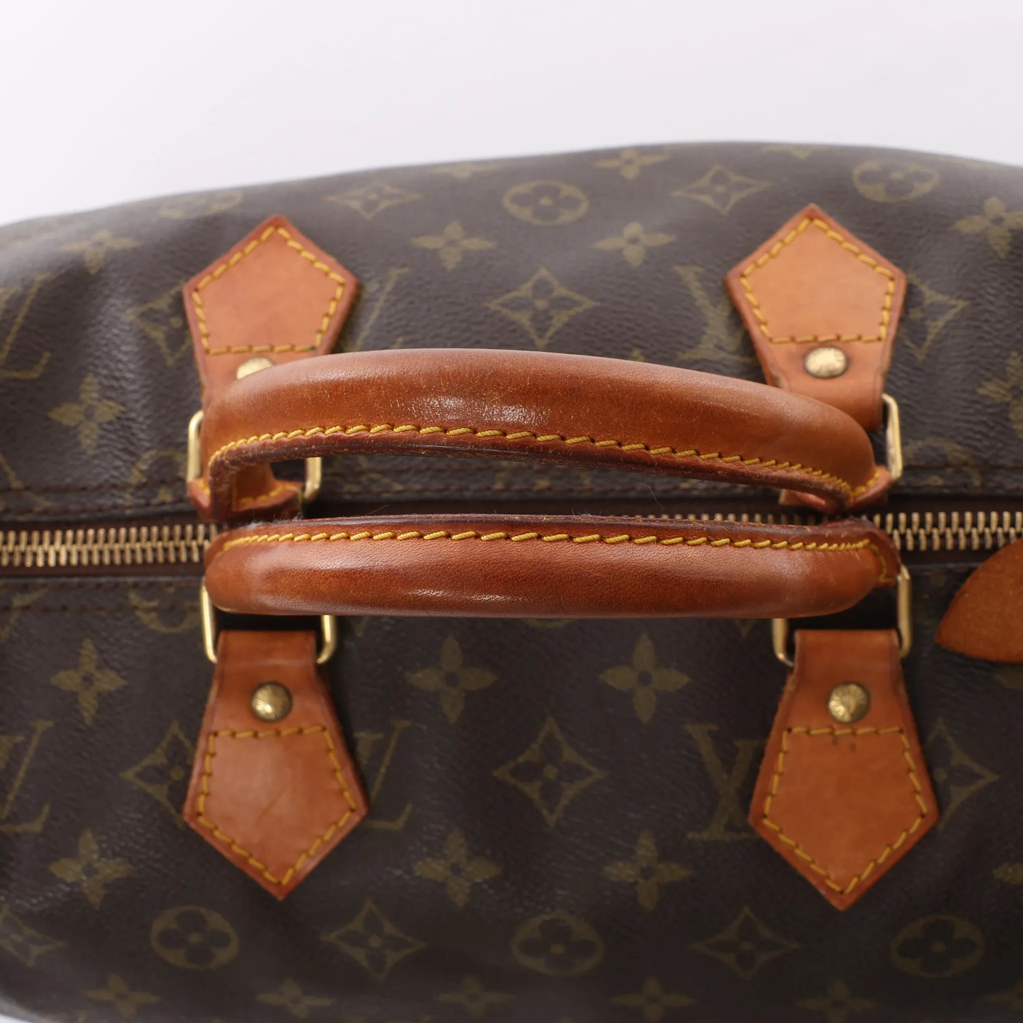 Louis Vuitton Speedy 35 Monogram Canvas Handbag in Brown M41524