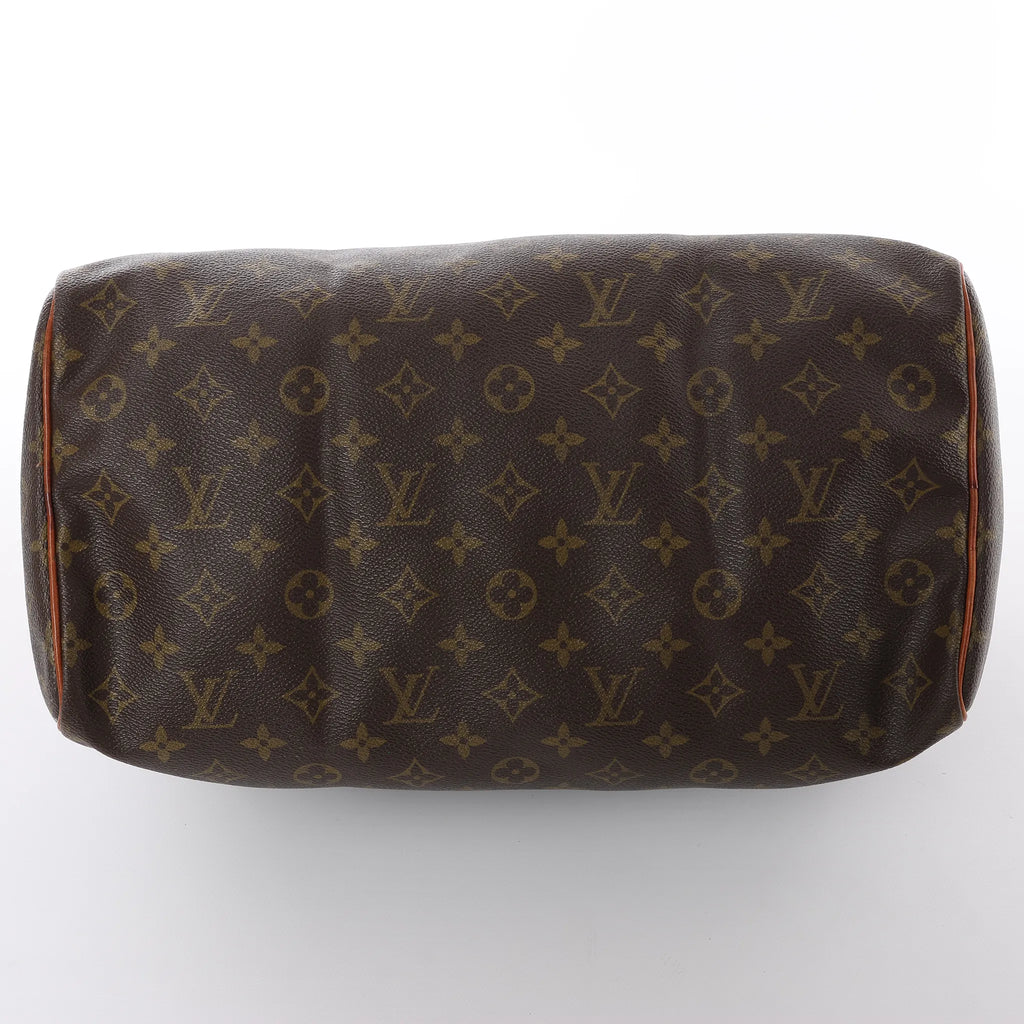 Louis Vuitton Speedy 35 Monogram Canvas Handbag in Brown M41524