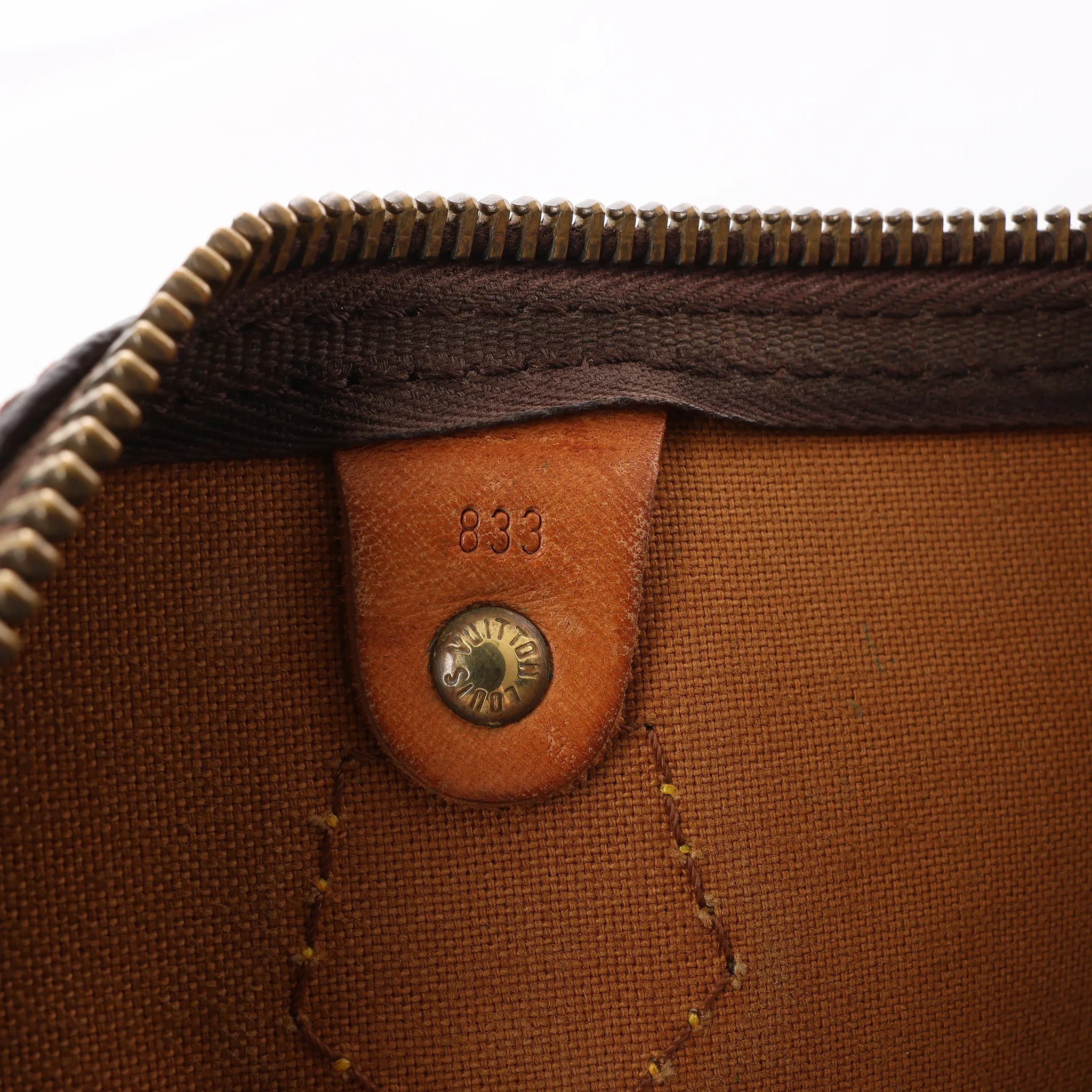 Louis Vuitton Speedy 35 Monogram Canvas Handbag in Brown M41524