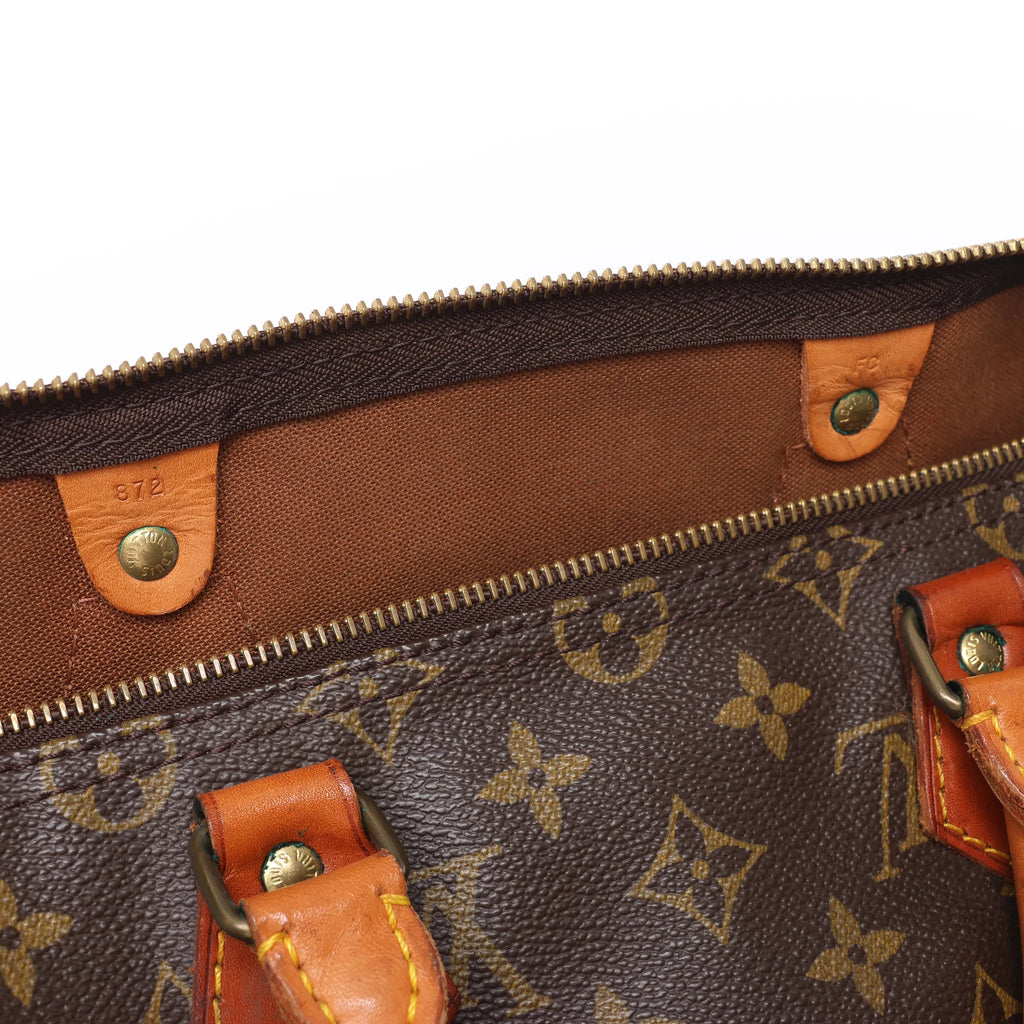 Louis Vuitton Speedy 35 Monogram Canvas Handbag in Brown M41524