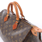 Louis Vuitton Speedy 35 Monogram Canvas Handbag in Brown M41524