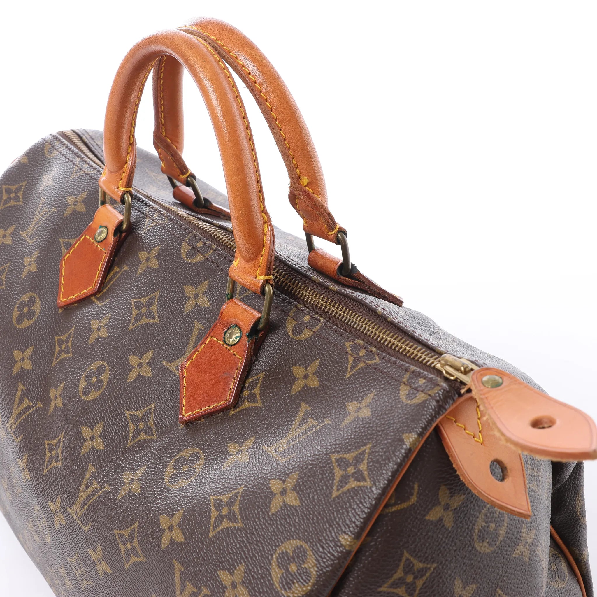 Louis Vuitton Speedy 35 Monogram Canvas Handbag in Brown M41524
