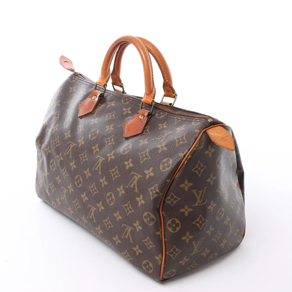 Louis Vuitton Speedy 35 Monogram Canvas Handbag in Brown M41524