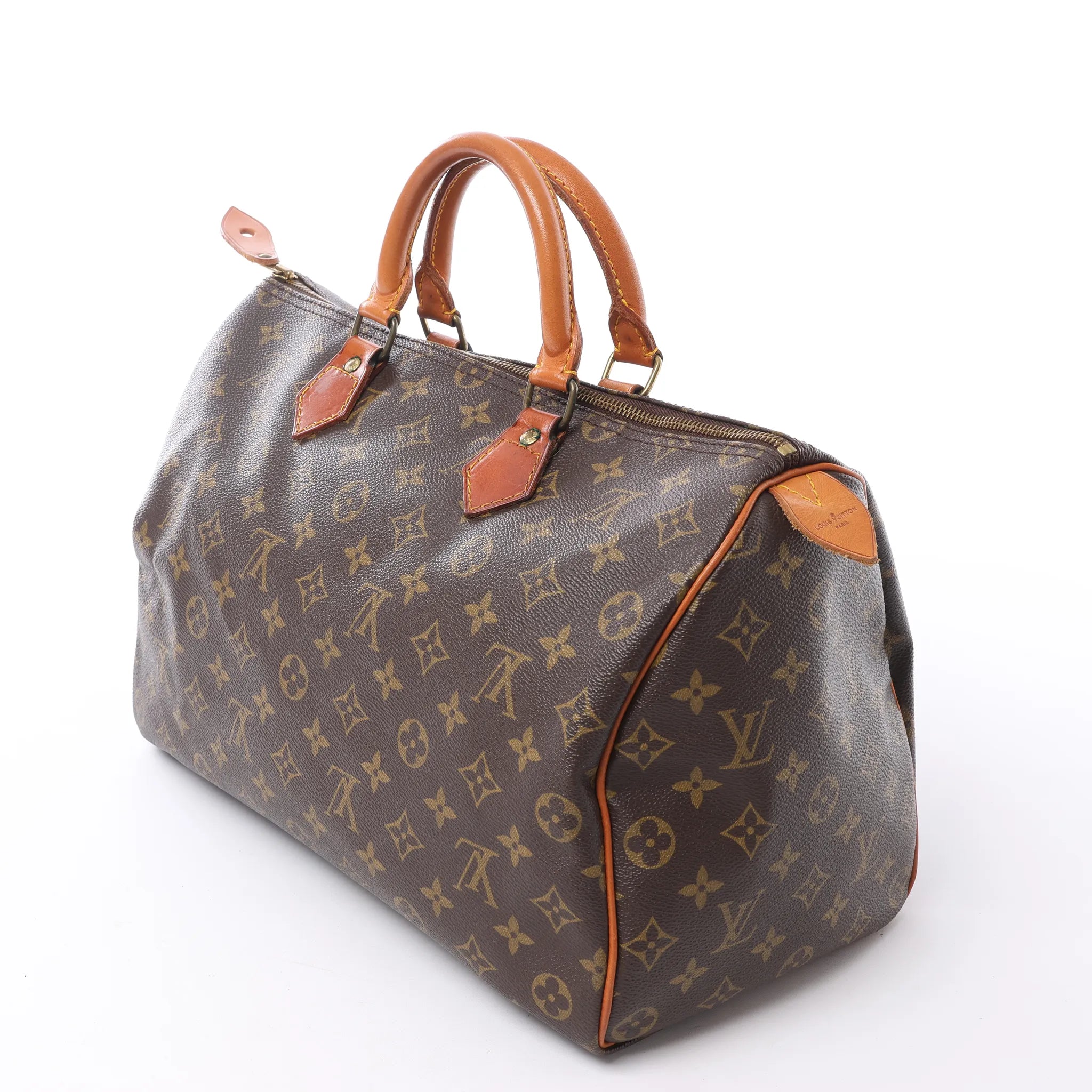 Louis Vuitton Speedy 35 Monogram Canvas Handbag in Brown M41524