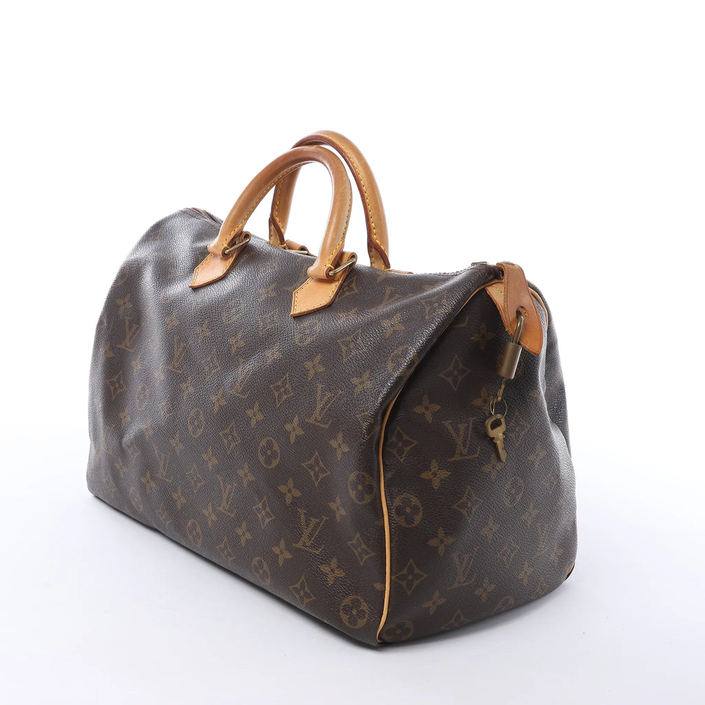 Louis Vuitton Speedy 35 Monogram Canvas Handbag in Brown M41524