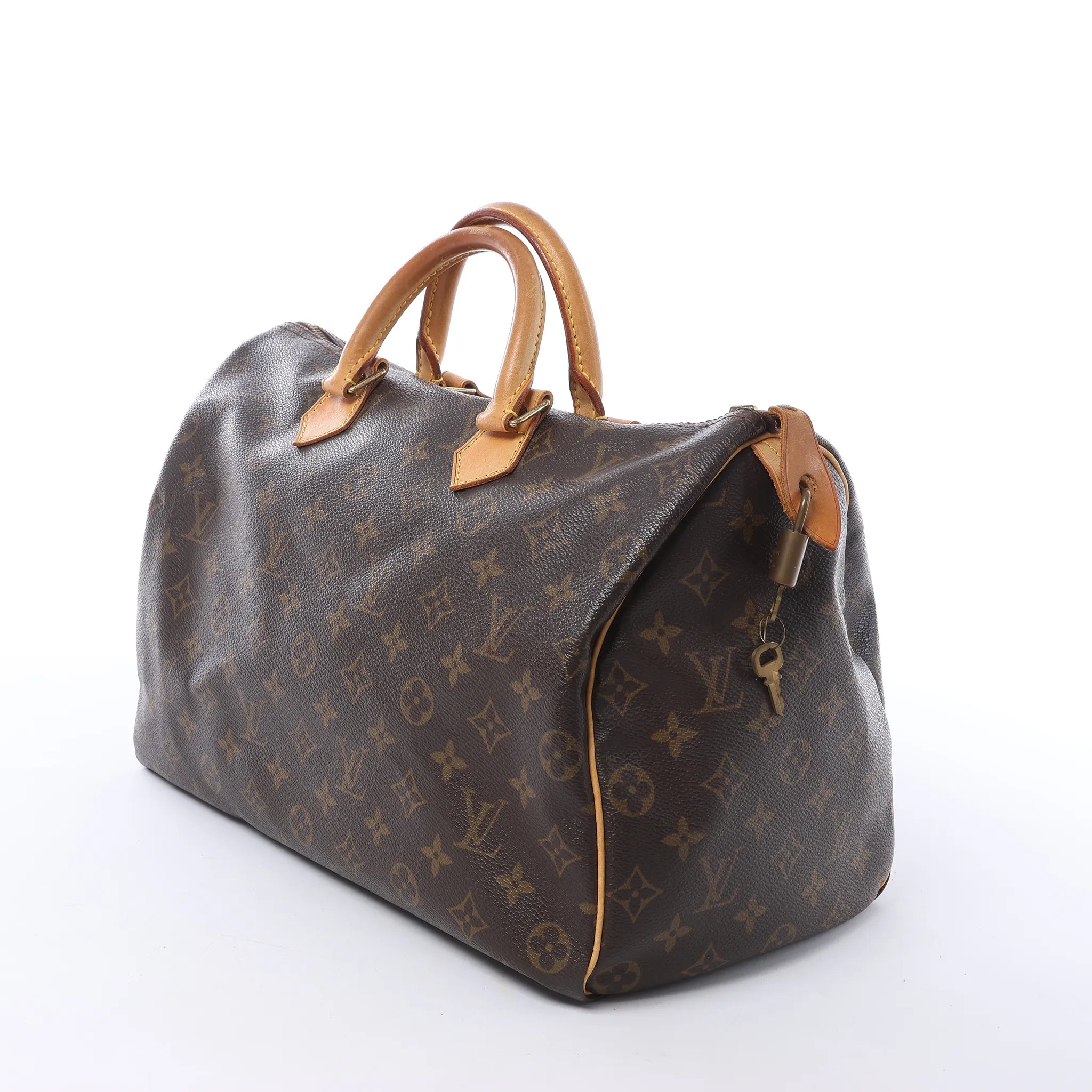 Louis Vuitton Speedy 35 Monogram Canvas Handbag in Brown M41524