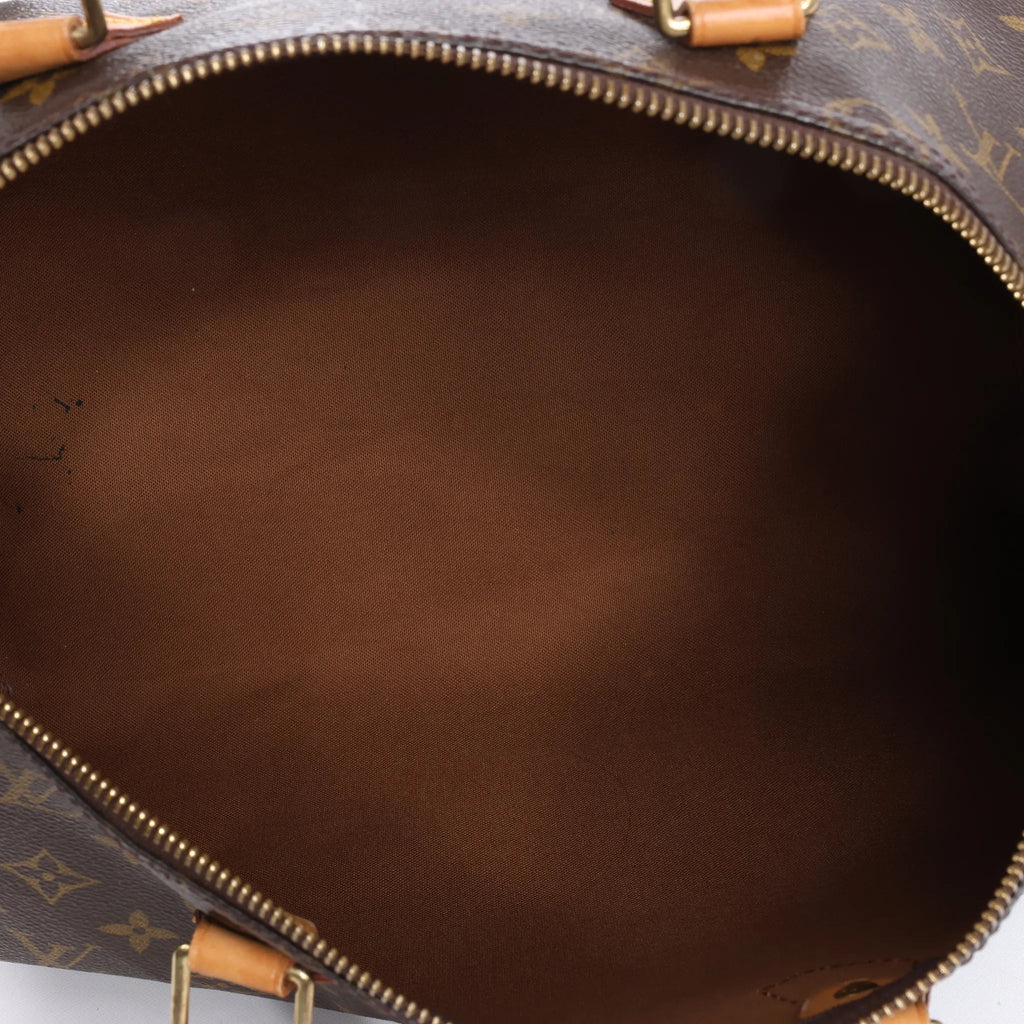 Louis Vuitton Speedy 35 Monogram Canvas Handbag in Brown M41524