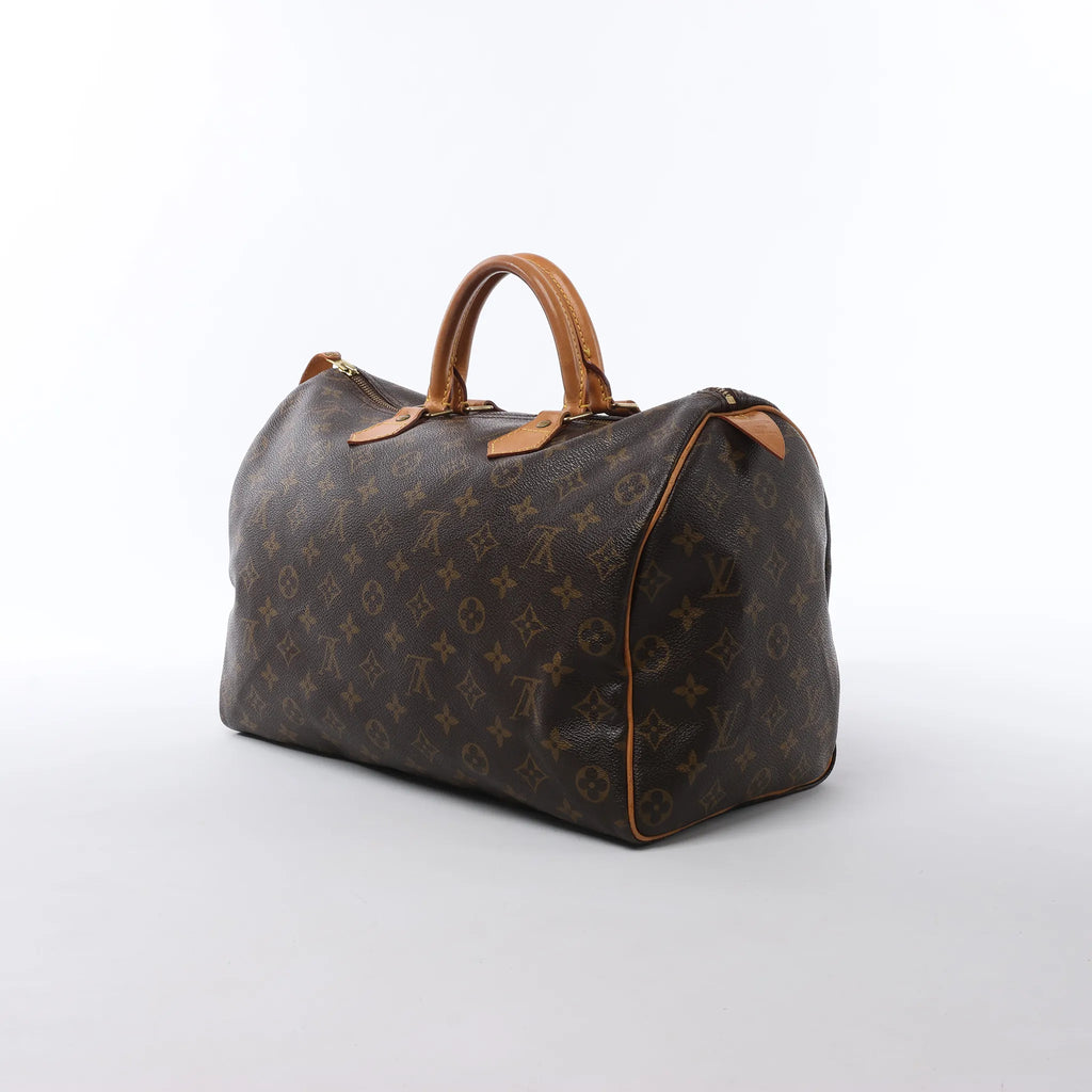 Louis Vuitton Speedy 35 Monogram Canvas Handbag in Brown M41524