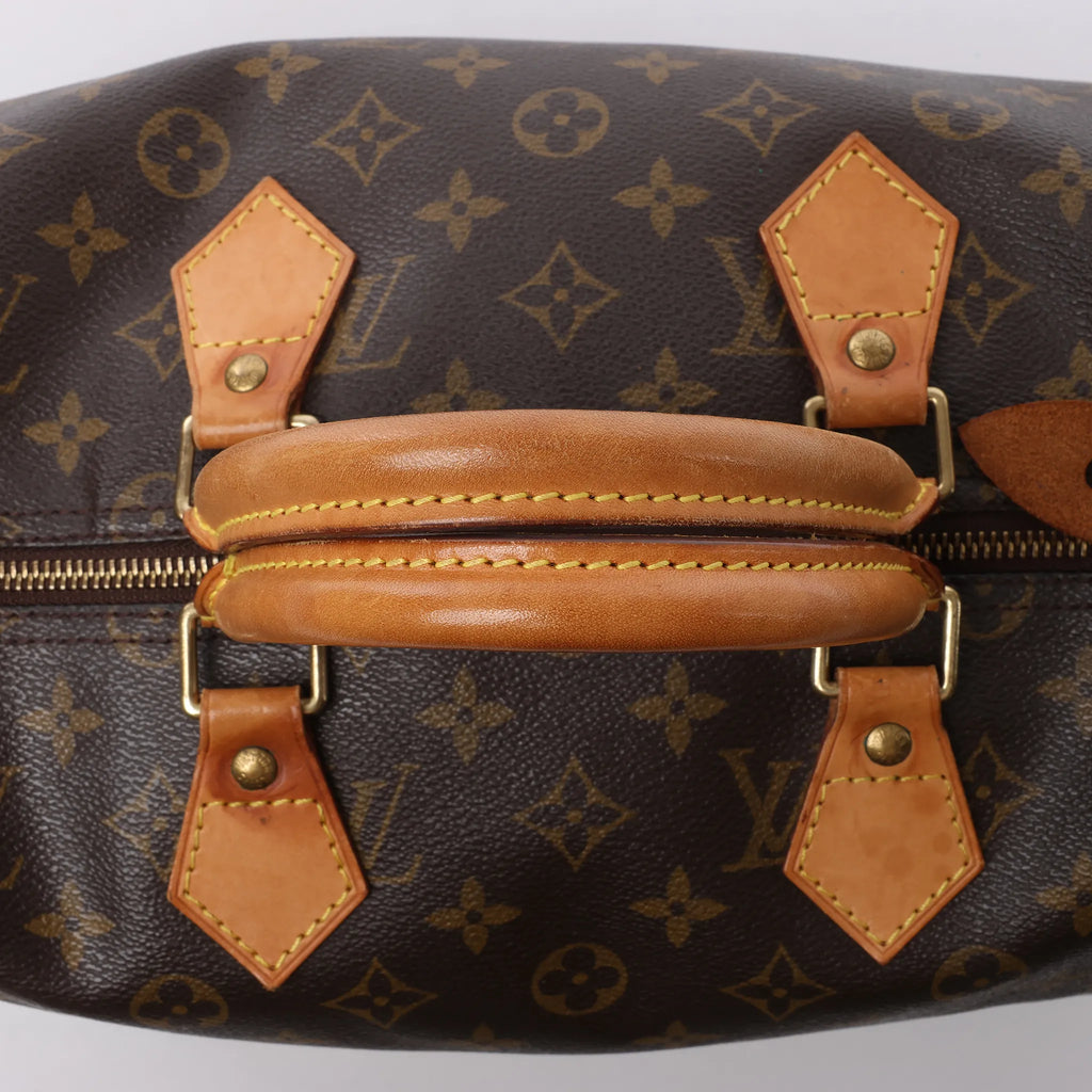 Louis Vuitton Speedy 35 Monogram Canvas Handbag in Brown M41524