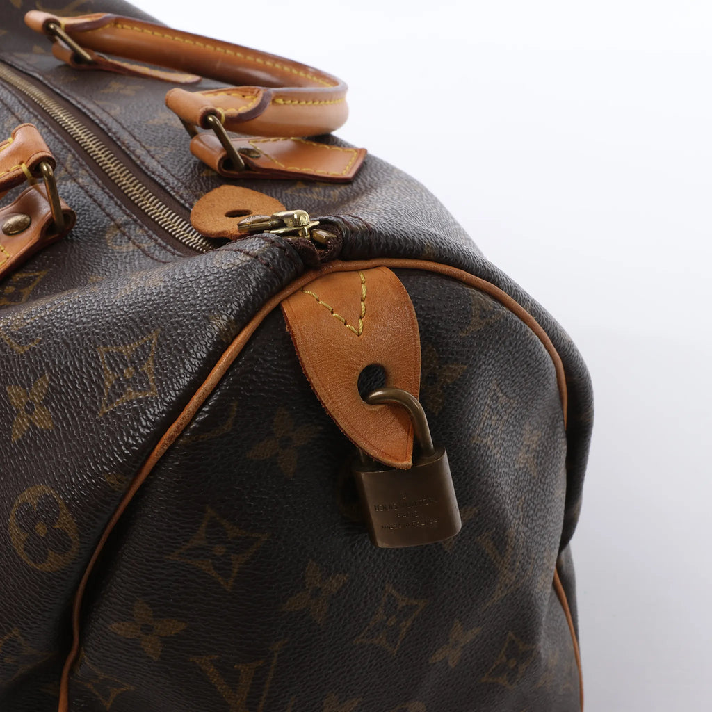 Louis Vuitton Speedy 35 Monogram Canvas Handbag in Brown M41524