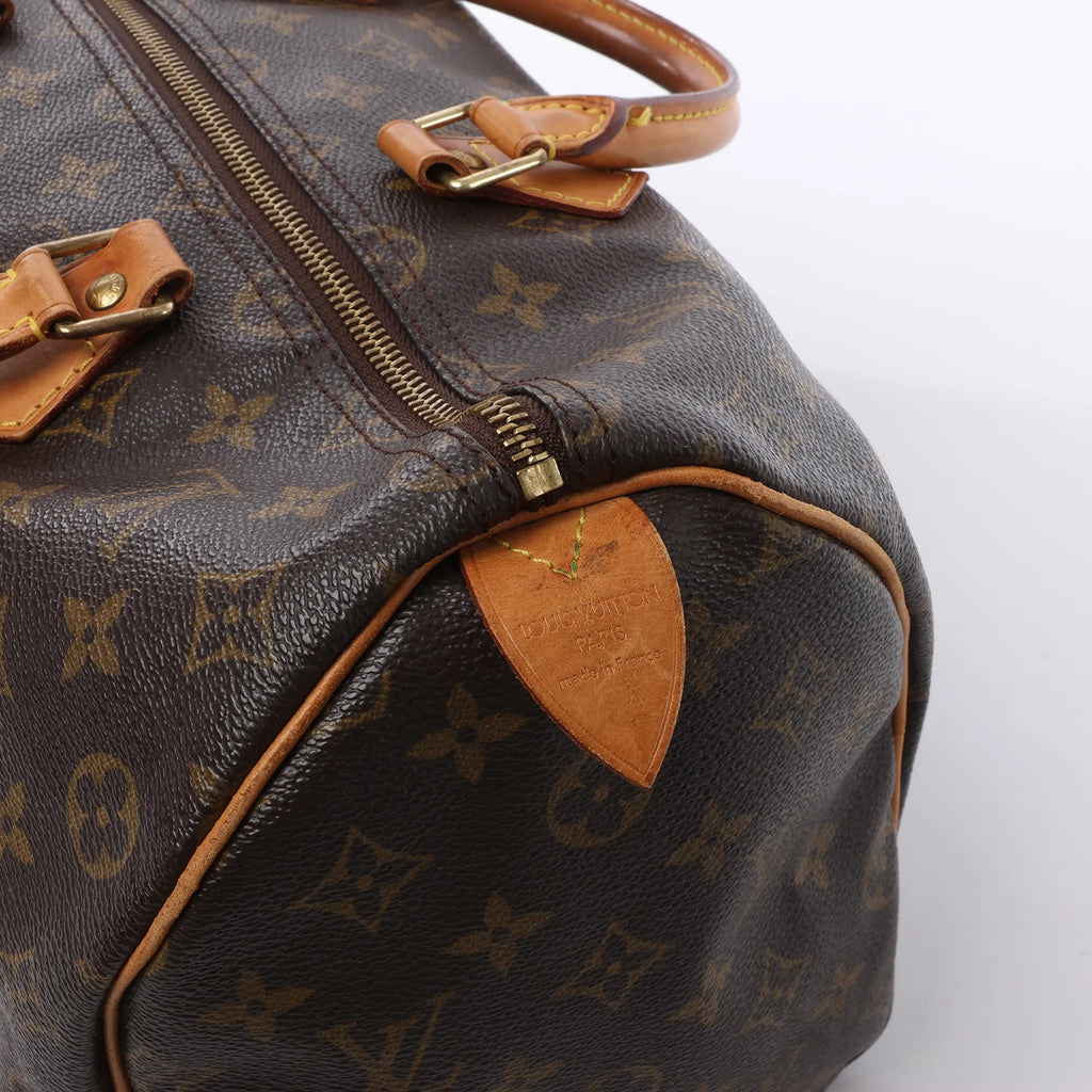 Louis Vuitton Speedy 35 Monogram Canvas Handbag in Brown M41524