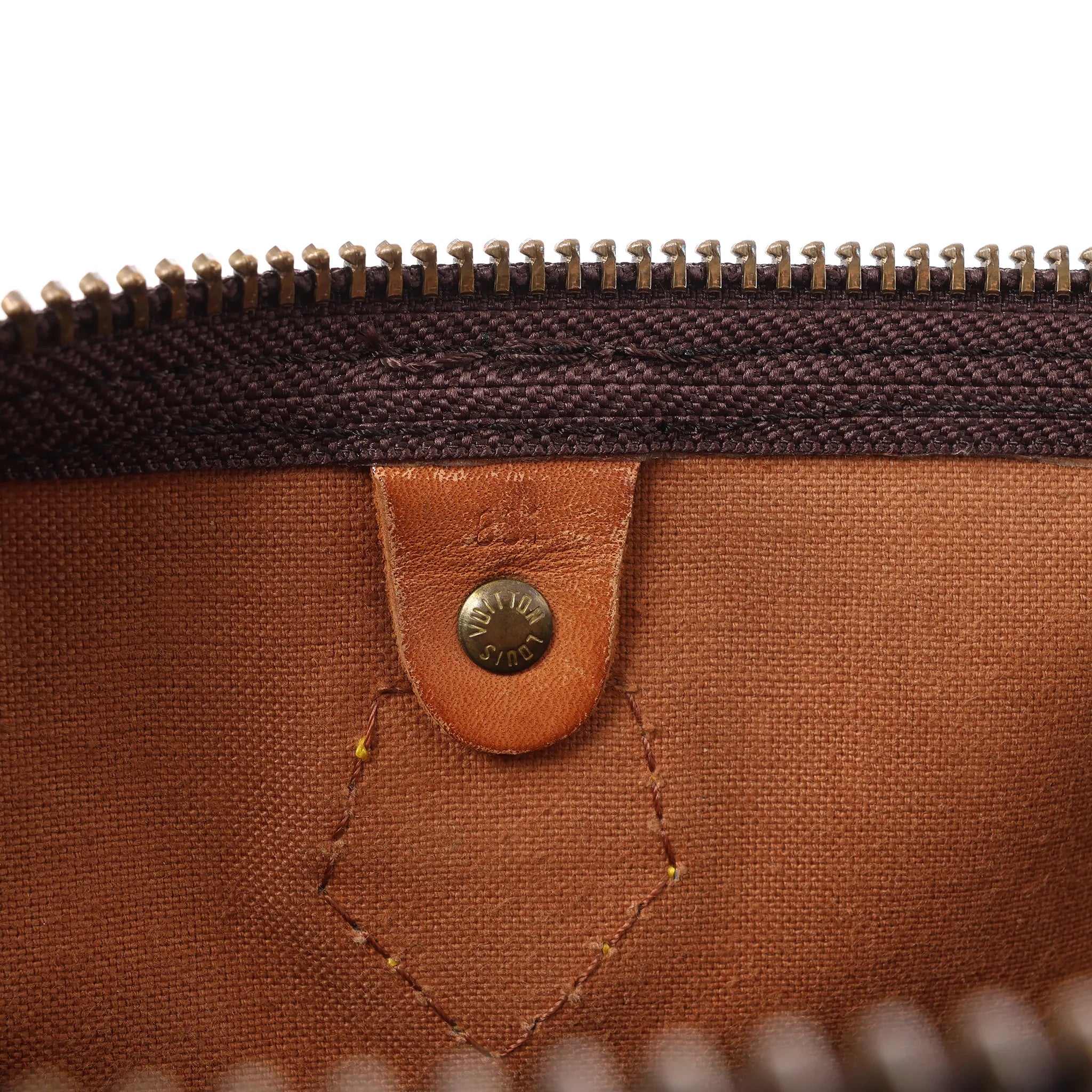 Louis Vuitton Speedy 35 Monogram Canvas Handbag in Brown M41524
