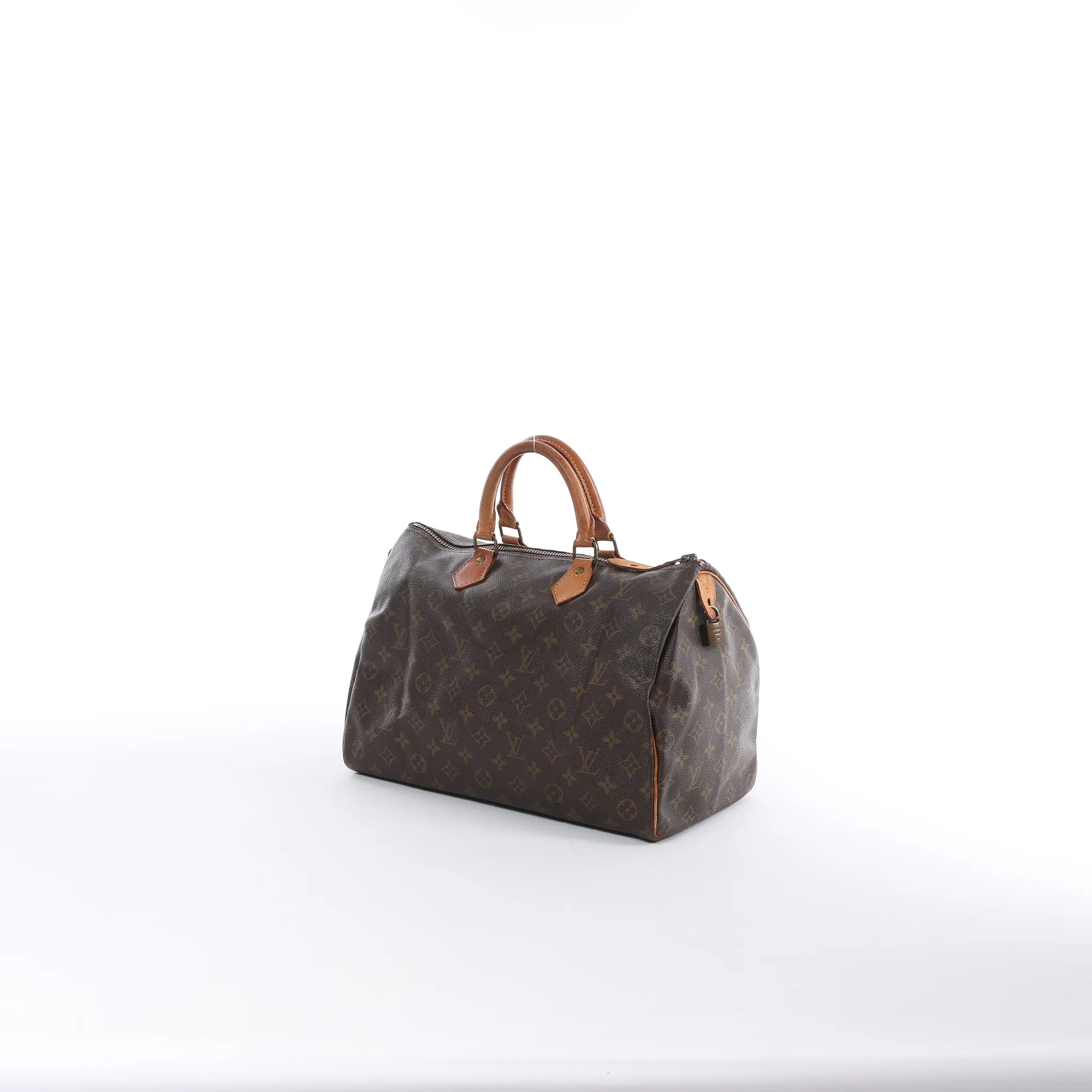 Louis Vuitton Speedy 35 Monogram Canvas Handbag in Brown M41524