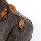Louis Vuitton Speedy 35 Monogram Canvas Handbag in Brown M41524
