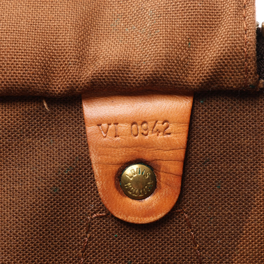 Louis Vuitton Speedy 35 Monogram Canvas Handbag in Brown M41524