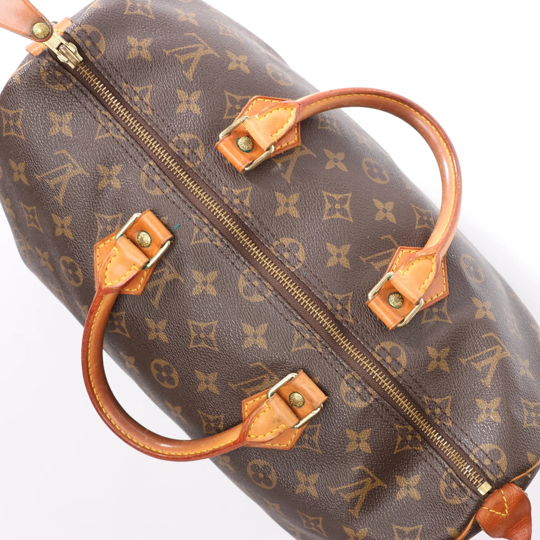 Louis Vuitton Speedy 35 Monogram Canvas Handbag in Brown M41524