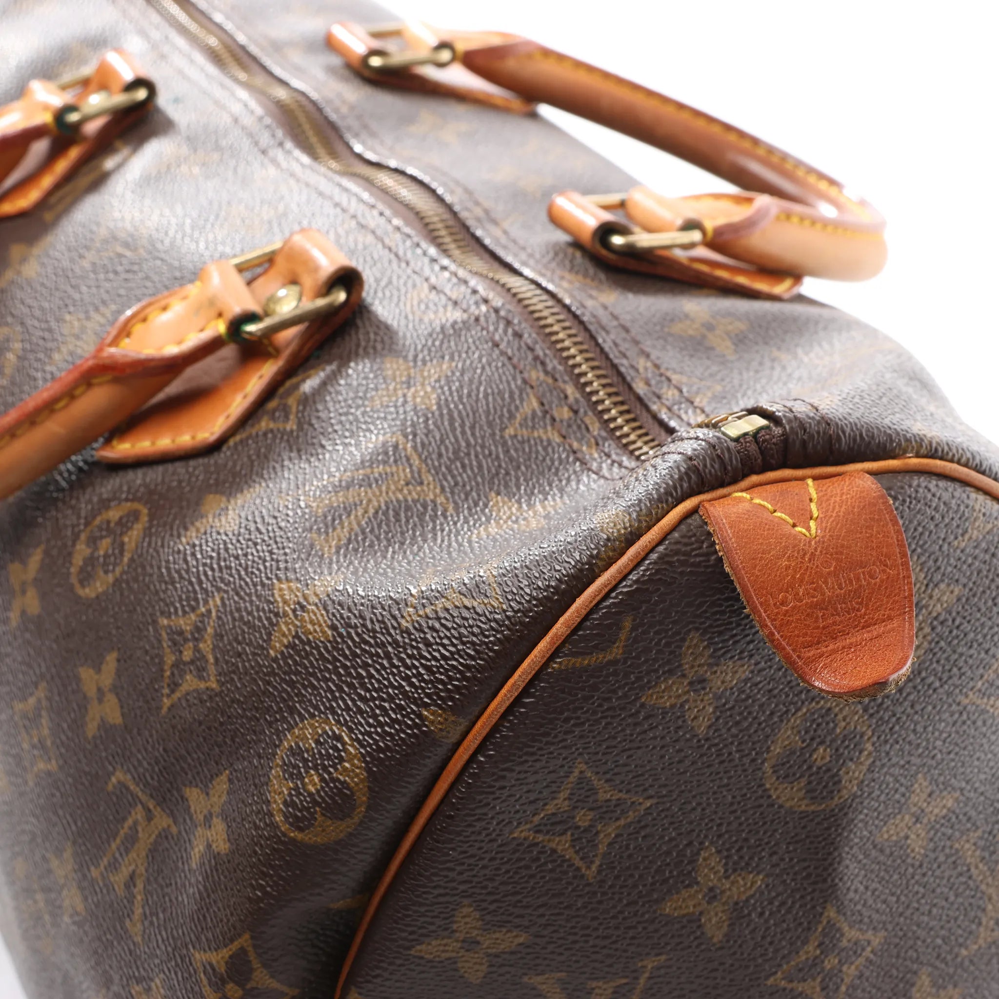 Louis Vuitton Speedy 35 Monogram Canvas Handbag in Brown M41524
