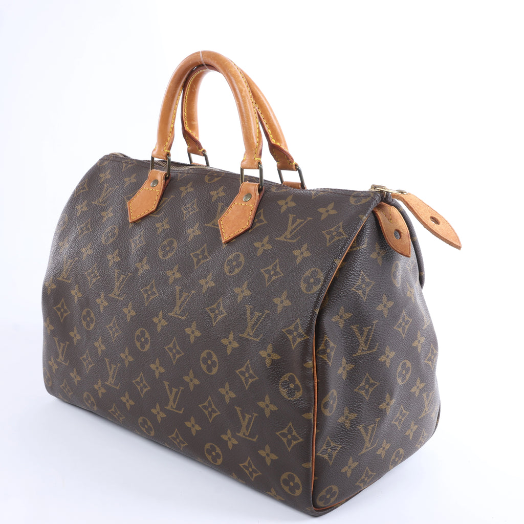 Bolso de mano Louis Vuitton Speedy 35 Monogram de lona en marrón M41524