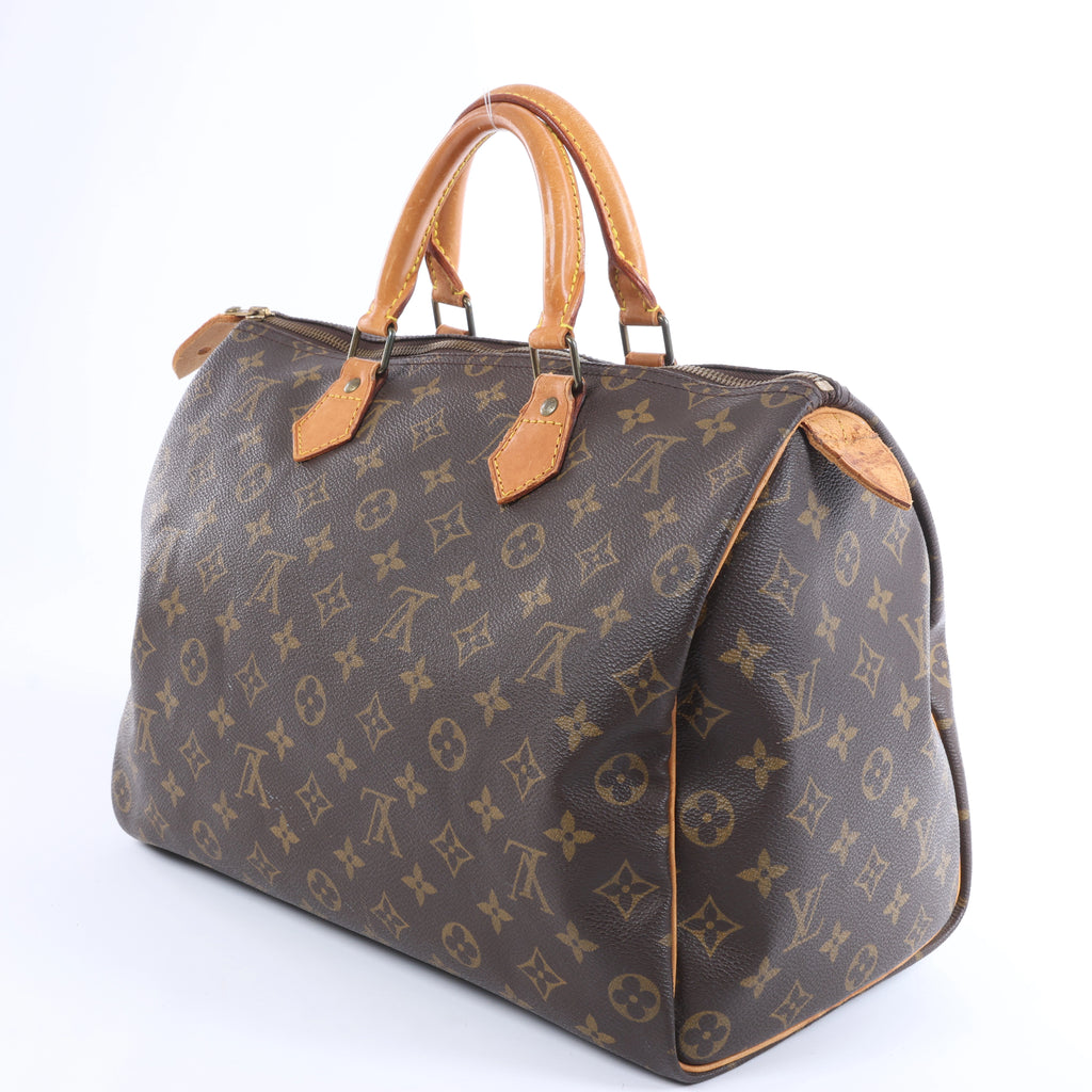 Bolso de mano Louis Vuitton Speedy 35 Monogram de lona en marrón M41524