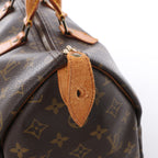 Louis Vuitton Speedy 35 Monogram Canvas Handbag in Brown M41524