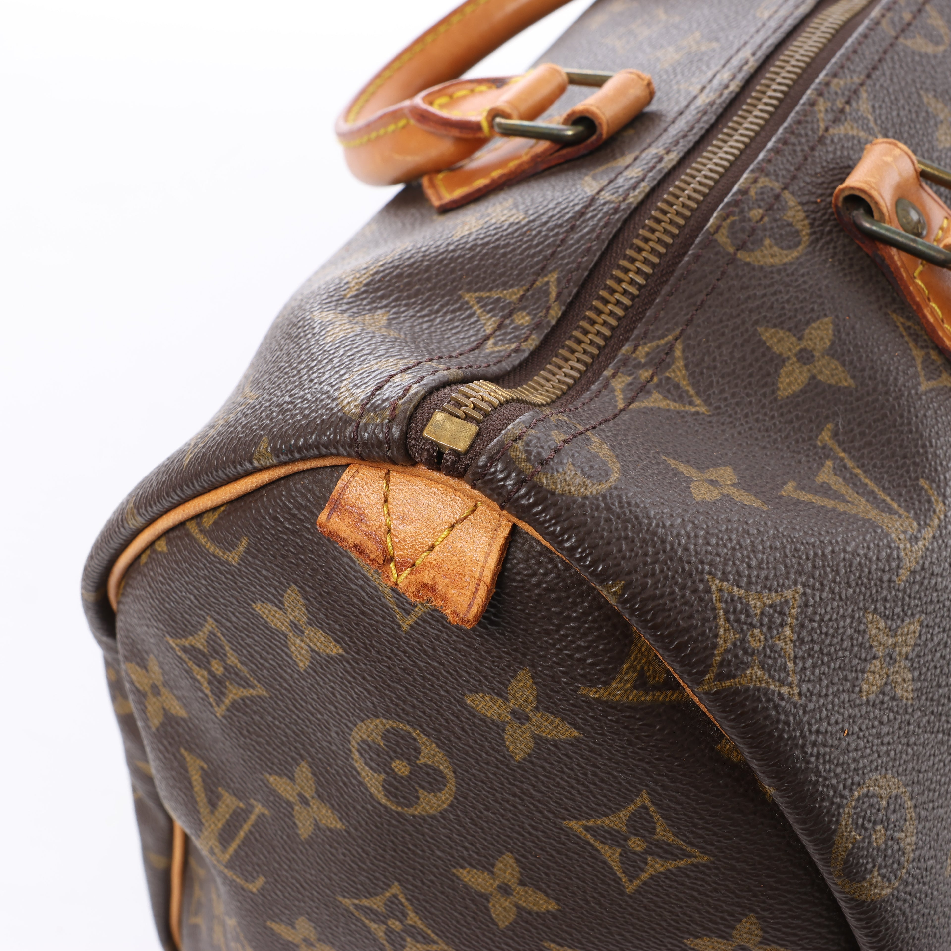 Louis Vuitton Speedy 35 Monogram Canvas Handbag in Brown M41524