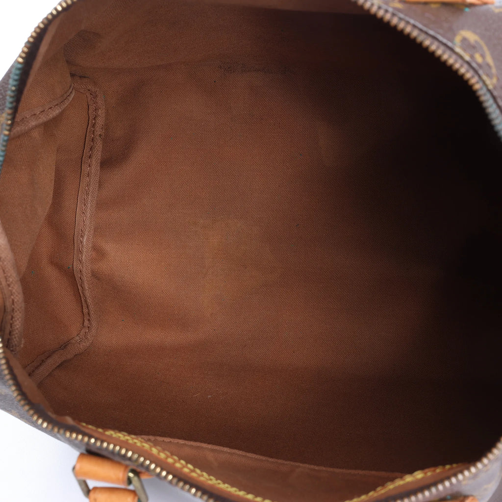 Louis Vuitton Speedy 35 Monogram Canvas Handbag in Brown M41524