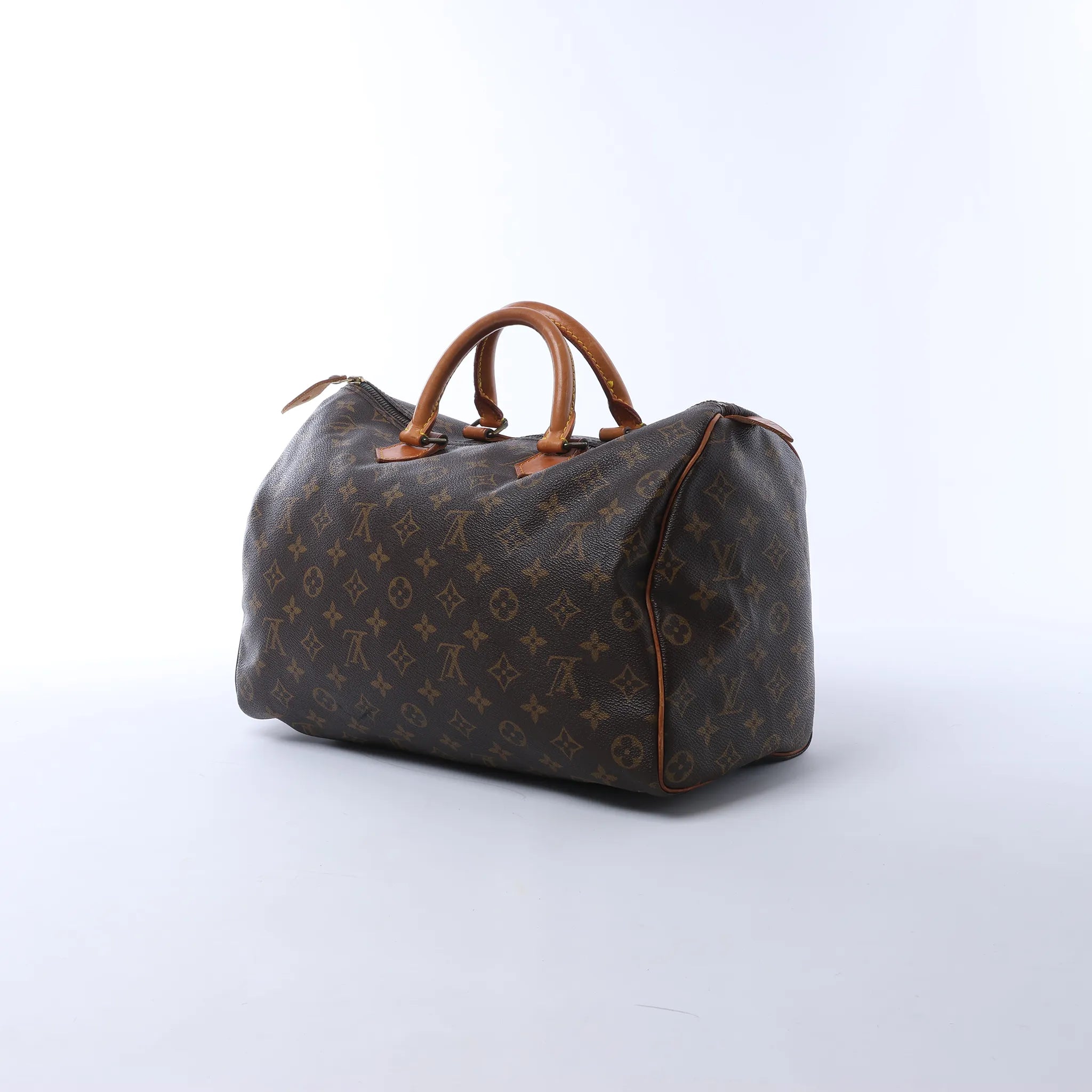 Louis Vuitton Speedy 35 Monogram Canvas Handbag in Brown M41524