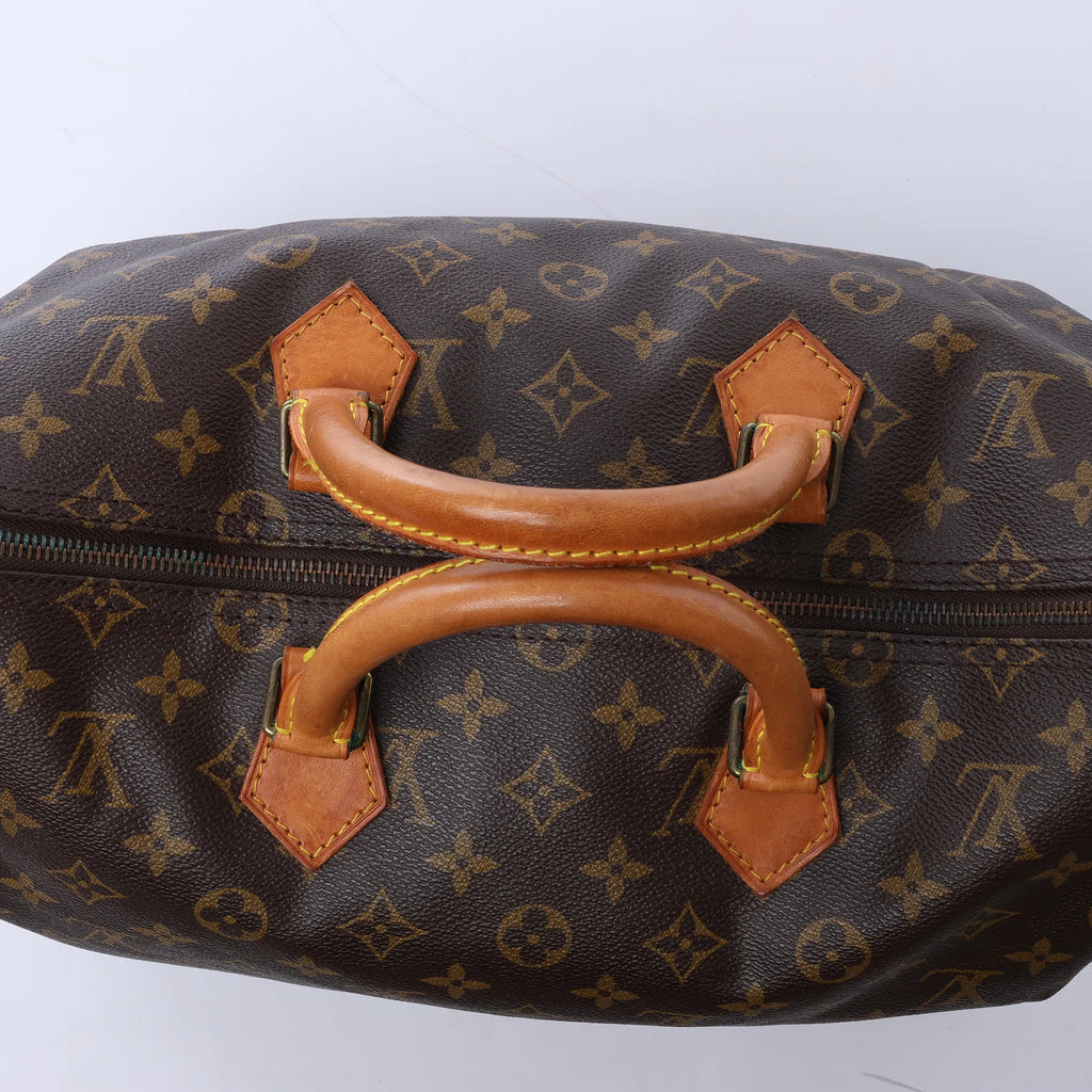 Louis Vuitton Speedy 35 Monogram Canvas Handbag in Brown M41524
