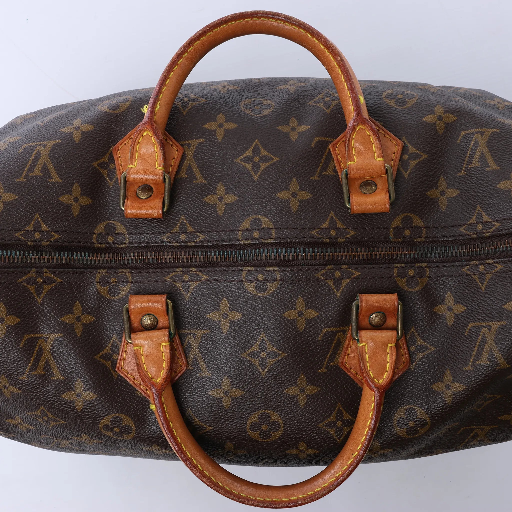 Louis Vuitton Speedy 35 Monogram Canvas Handbag in Brown M41524