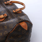 Louis Vuitton Speedy 35 Monogram Canvas Handbag in Brown M41524