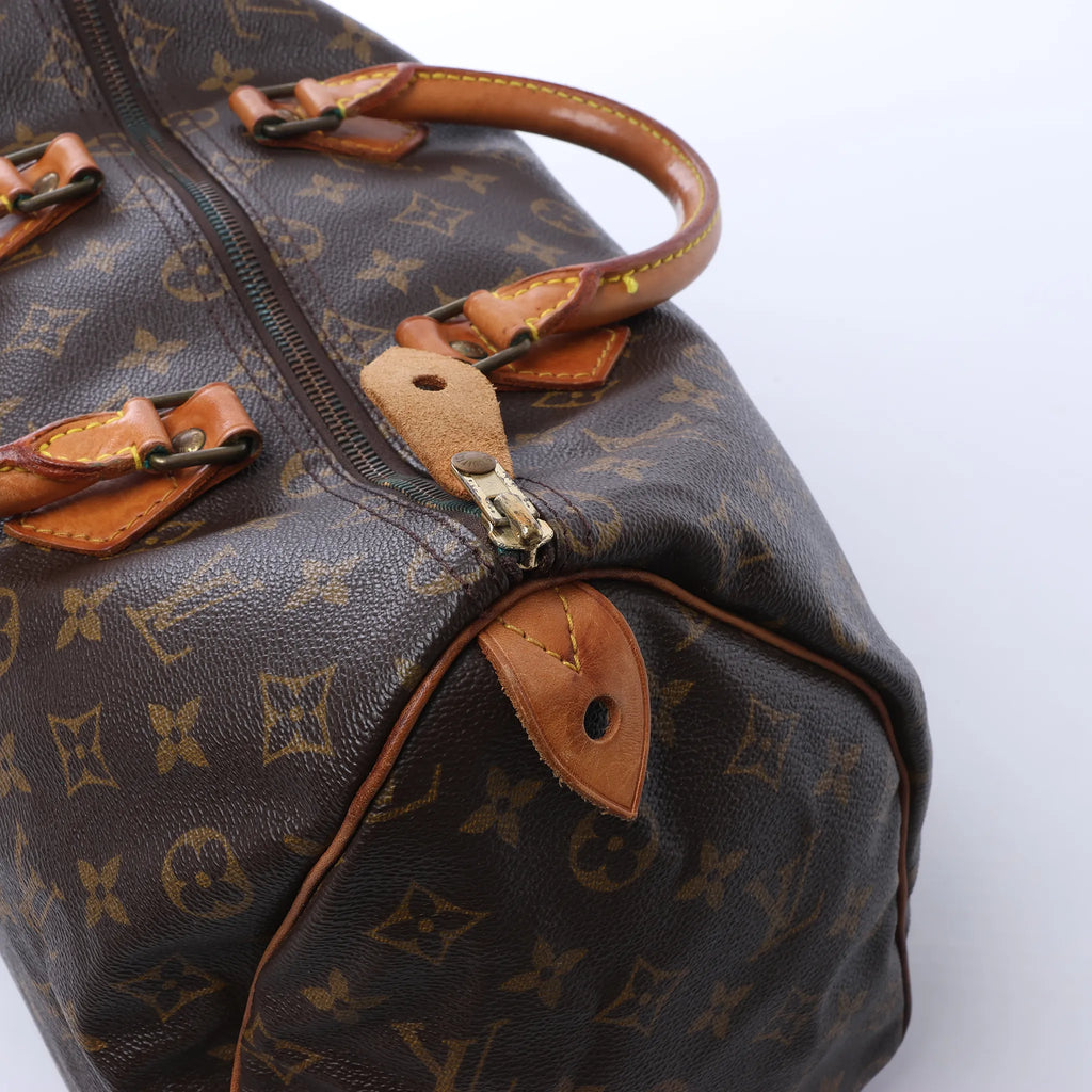Louis Vuitton Speedy 35 Monogram Canvas Handbag in Brown M41524