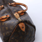 Louis Vuitton Speedy 35 Monogram Canvas Handbag in Brown M41524