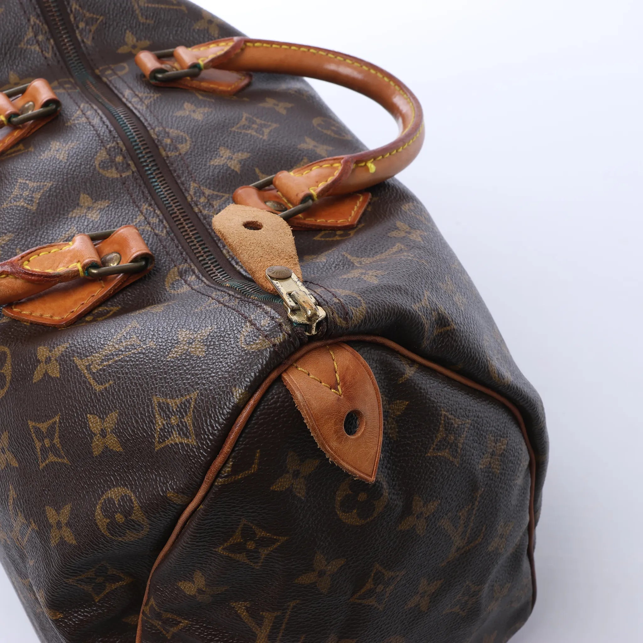 Louis Vuitton Speedy 35 Monogram Canvas Handbag in Brown M41524