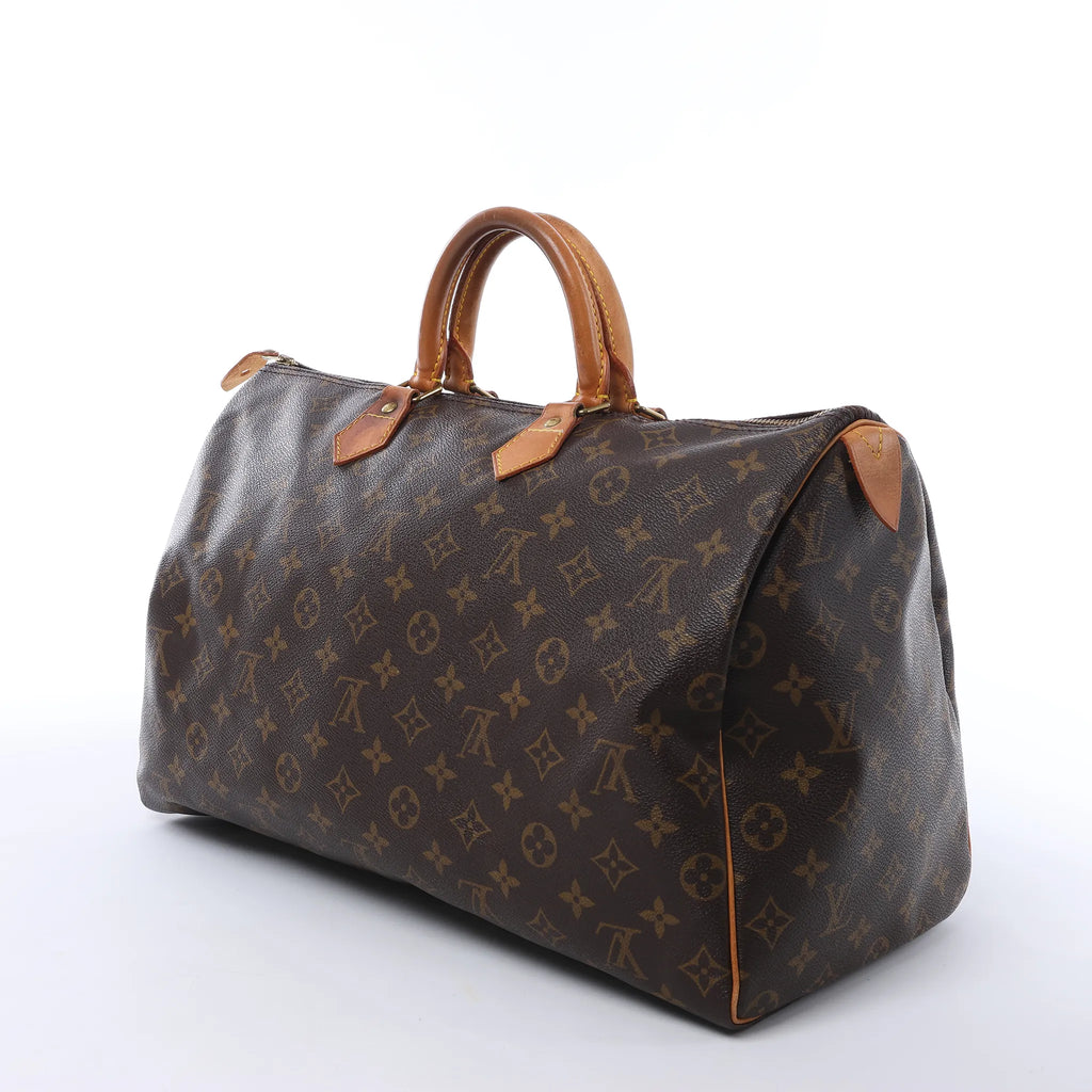 Louis Vuitton Speedy 40 Monogram Canvas Handbag in Brown M41522